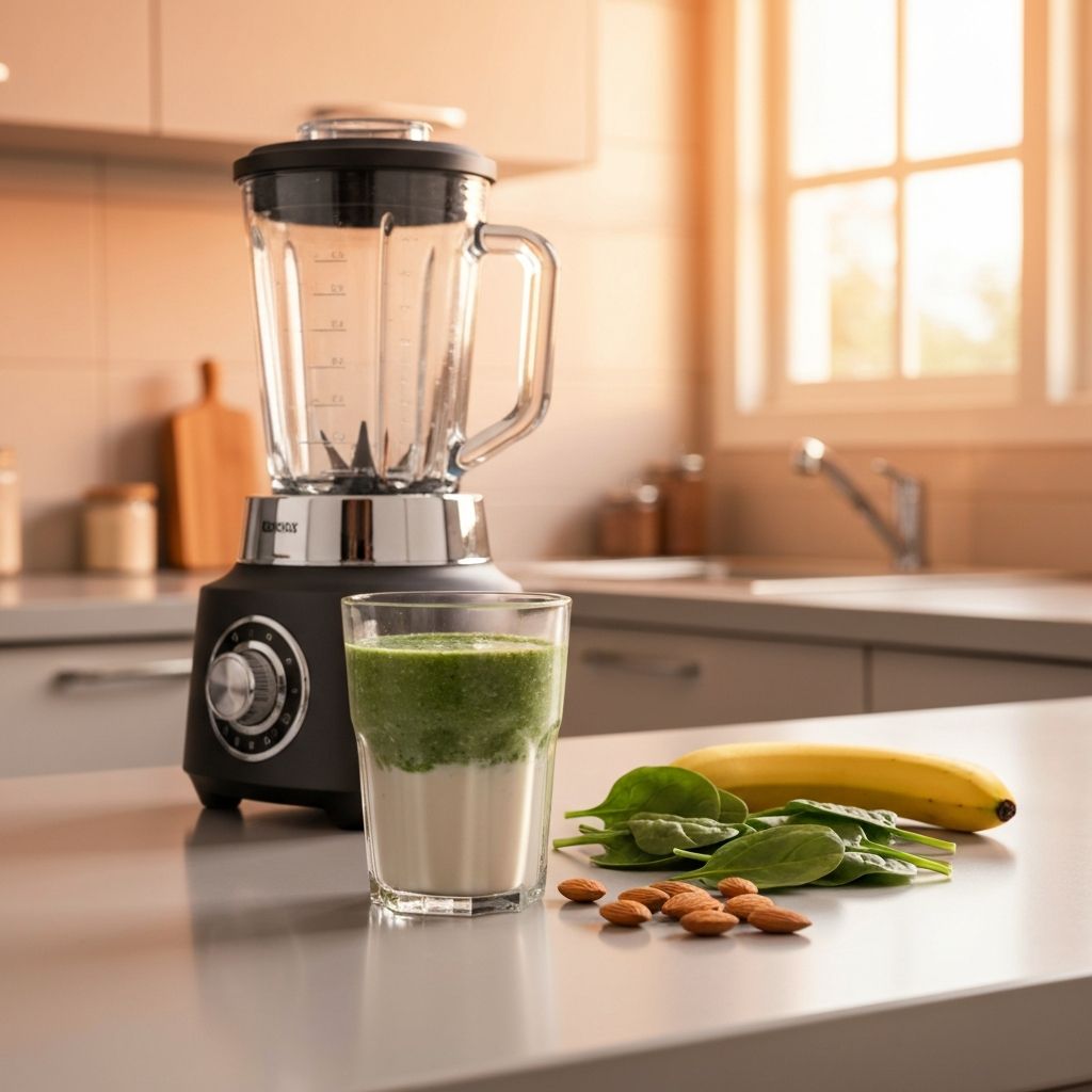 Smoothie saludable preparado con licuadora EasyHome
